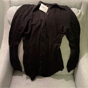 Zara button up top
